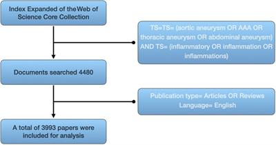 Global research status analysis of the association between aortic aneurysm and inflammation: a bibliometric analysis from 1999 to 2023